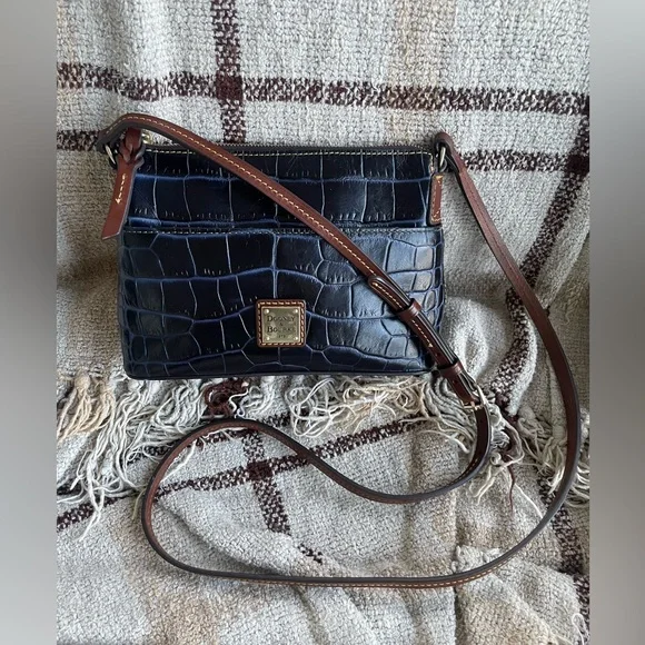 Dooney & Bourke Denison Navy Crossbody - Picture 2 of 15
